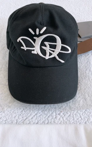 Authentique chapeau de baseball brodé Dior x Cactus Jack en noir taille M/ Medium