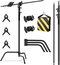 C Stand with Boom Arm, Photography Light Stand Kit - Heavy Duty C-Stand with 10.