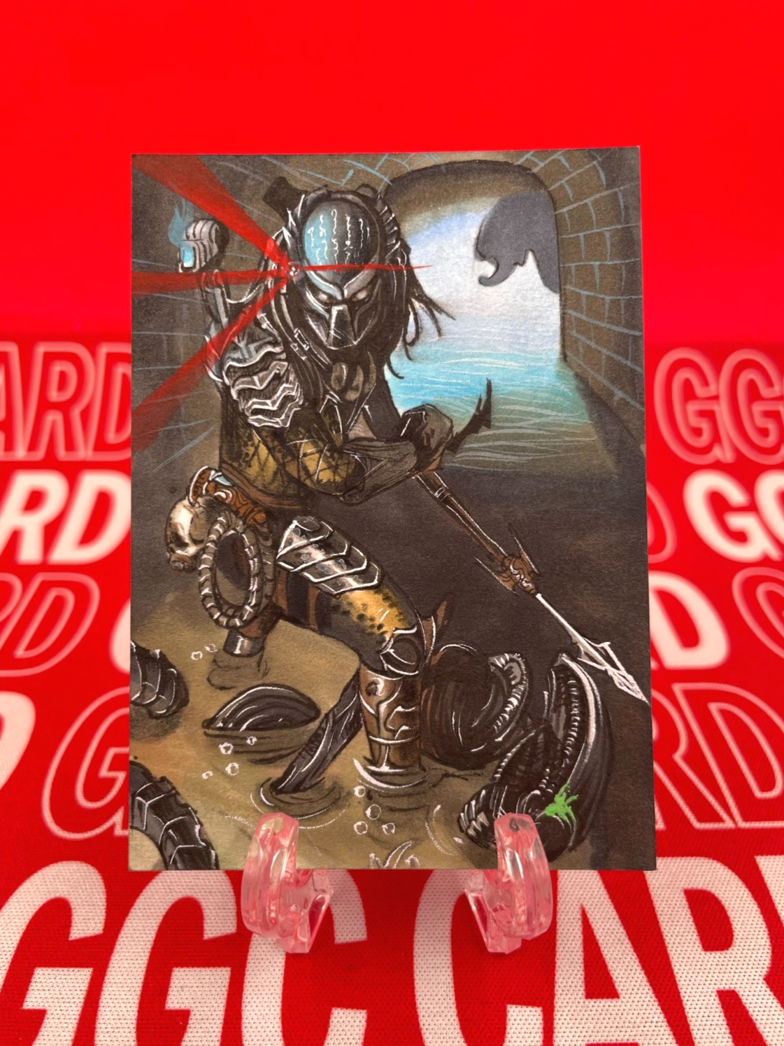 GGC Studio Predator Artist Hand Drawn Auto Sketch Card 1/1