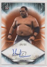 2021 Topps WWE Auto Orange 4/50 Keith Lee #A-KL Auto 9e1