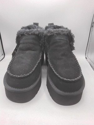 Mykos Suede Platform Winter Boots - Britt SIZE 7M  Black   UP