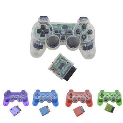 MARKENLOS Controlador Gamepad Inalámbrico Bluetooth 2.4G para Joystick Sony PS2 Plastation 2