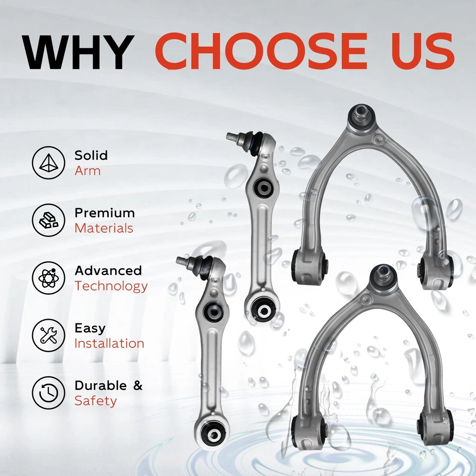 4X Kit de brazo de control para Mercedes-Benz C43 AMG 2017-23 A2053308403 2053303303 Foto 2 de 4