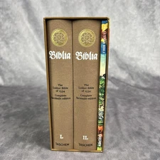 The Luther Bible 1534 Taschen 2 Volume Hardcover Facsimile Cranach Art German Bo