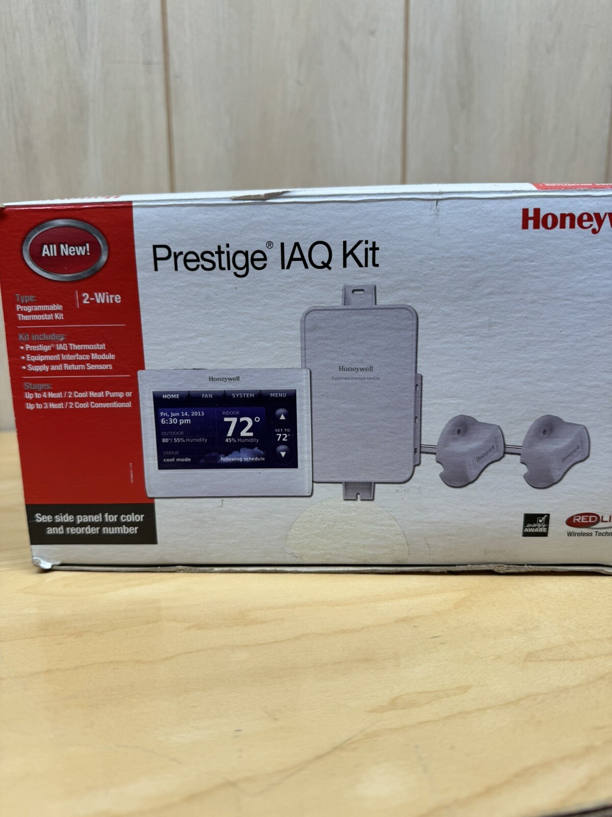 Honeywell YTHX9421R5085WW Prestige IAQ Kit 2 Wire New Open Box Unused