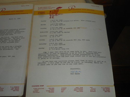 PASADENA CITY COLLEGE 1966 Athletic Dept. Track & Field Letters USAF EDWARDS AFB - Picture 19 of 20