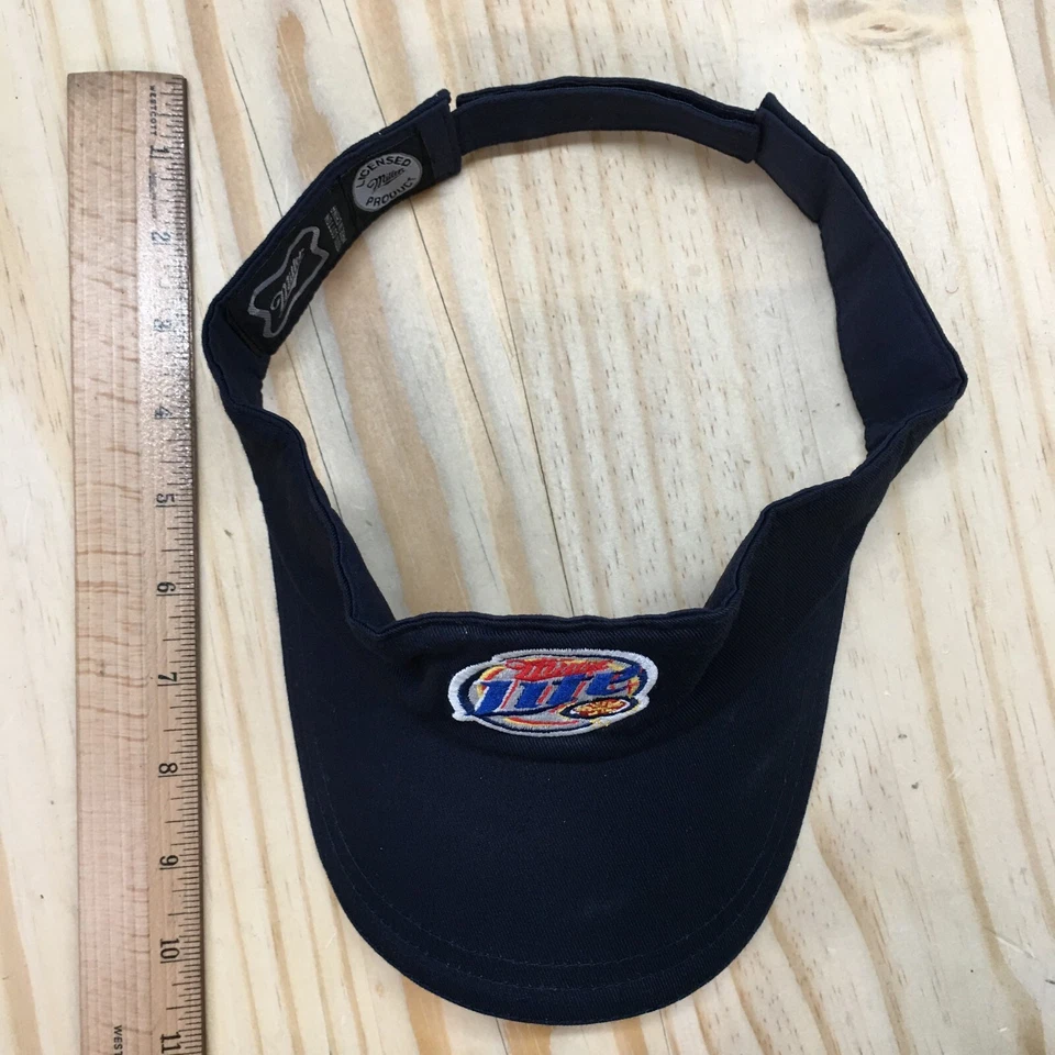 Sombrero visera Miller Lite para hombre azul talla única ajustable ala curva logotipo bordado Foto 4 de 4