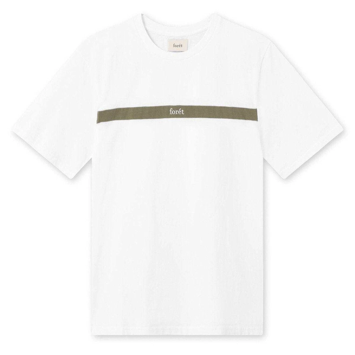 Foret Go T Shirt White Slate