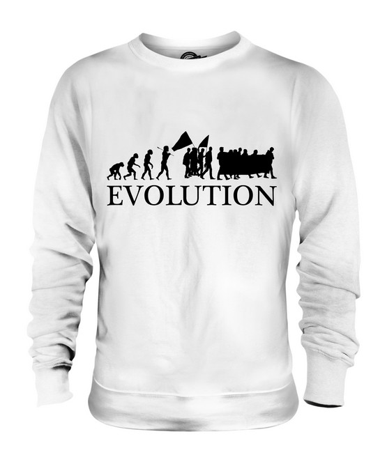 PROTEST MARCH EVOLUCIÓN DEL HOMBRE SUÉTER UNISEX HOMBRE MUJER SEÑORA ROPA DE REGALO