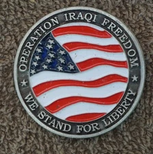 Operation Iraqi Freedom, Mission Accomplished, US flag design(Loc = M3)