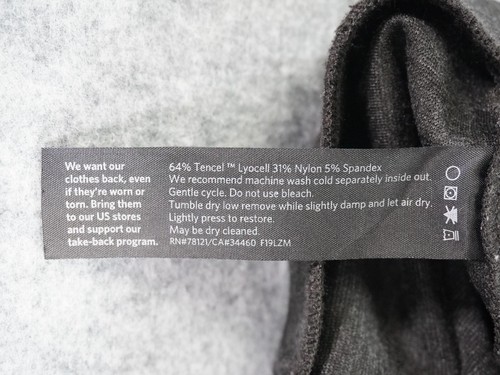 Eileen Fisher Pants Womens Large Gray Pull On Stretch Tencel Ponte - Picture 7 of 9