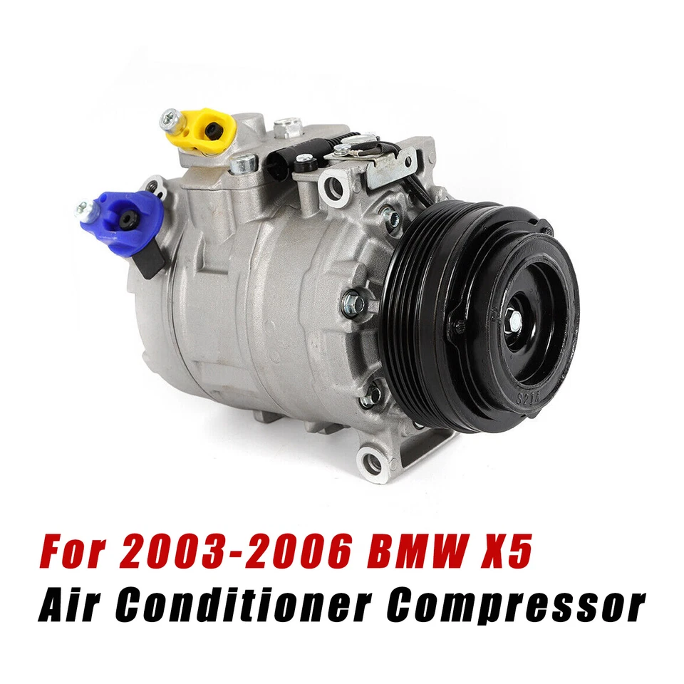A/C AC Compressor with Clutch Kit Fits For 2003-2006 BMW X5 3.0L V6 CO 10837C - Image 3 of 4