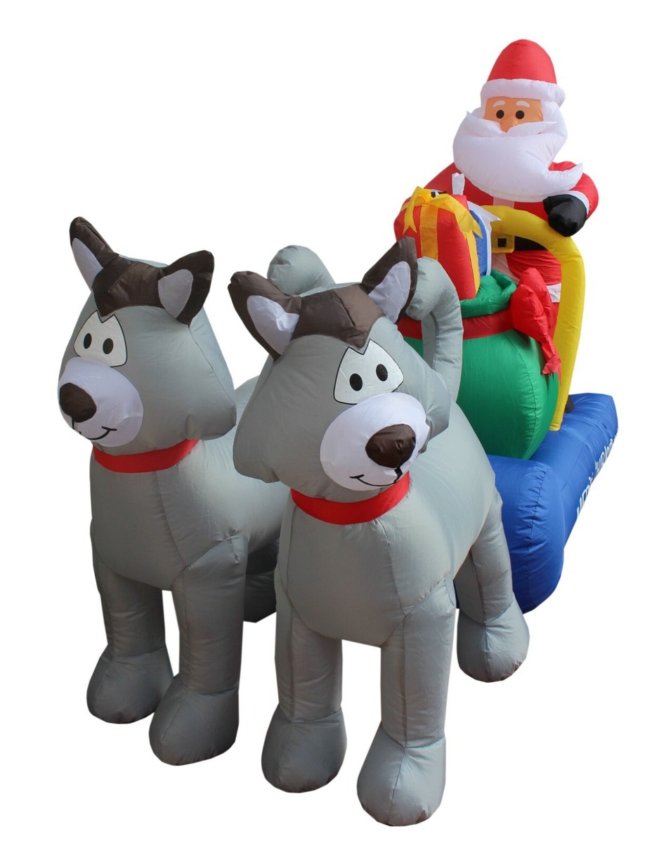 Inflatable Christmas Husky