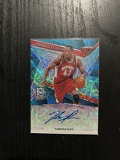 2018-19 Panini Spectra - Signatures Neon Blue Prizm #SG-TRT Theo Ratliff /60...