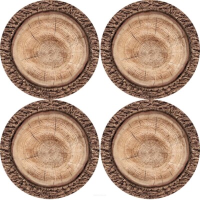 Tischuntersetzer Runde Tischsets Tisch Rund Satz Von 4 Stück Polyesterfilz 33 cm