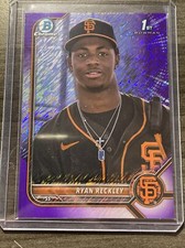 2022 Bowman Chrome RYAN RECKLEY PURPLE SHIMMER #45/250 RC SAN FRANCISCO GIANTS