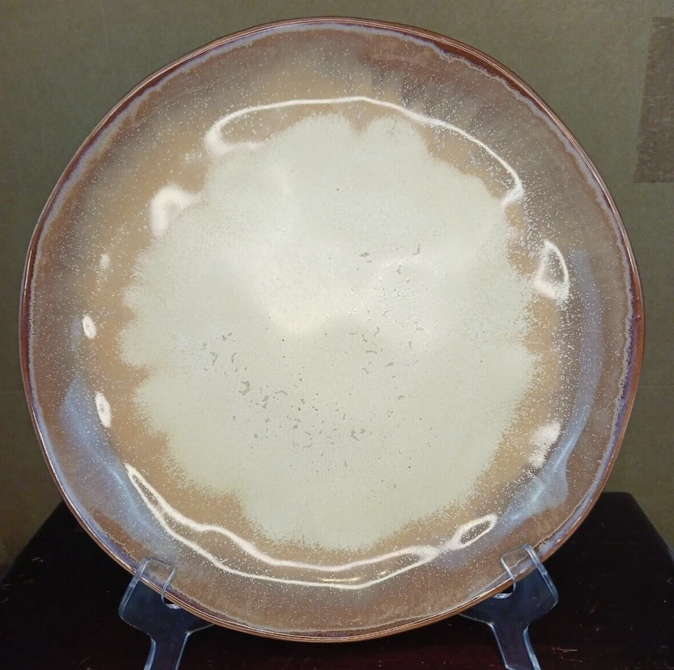 Nuevo de Lote Antiguo * Juego de 7 Platos de Cena Godinger Gatherings de Gres Rústico de 10.5" * Nuevo de Lote Antiguo Foto 3 de 4