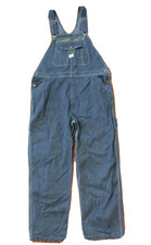 LIBERTY BLUE DENIM CARPENTER OVERALLS, 40 X 30, VINTAGE NEW