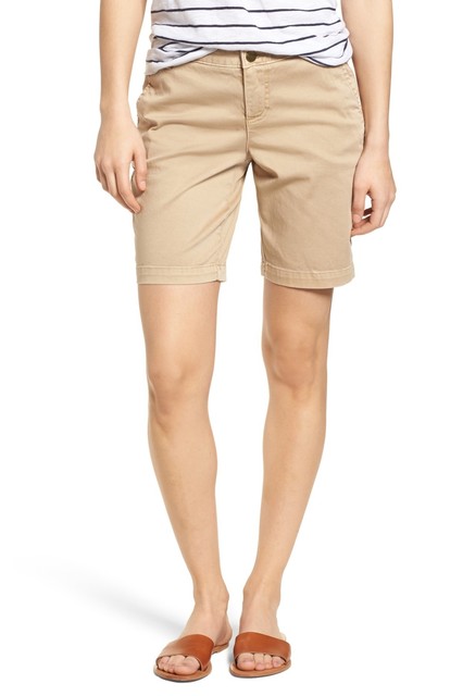 Caslon Women's Twill Shorts Sz. 2 (Tan 