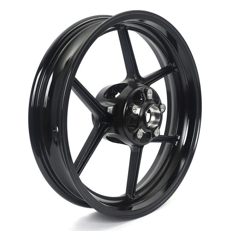 Ninja ZX-6R 05-24 17x3.5 Front Wheel Rim Gloss Black for Kawasaki ZX-6RR 05 06 Foto 4 de 4