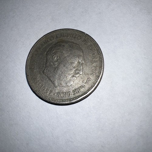 1957 5 PTAS Coin Francisco Franco Caudillo De Espana Por La G. De Dios - Picture 4 of 14