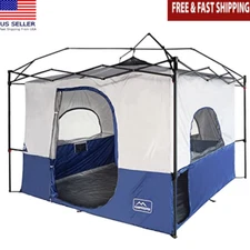 10x10 Ft Camping Canopy Inner Tent Easy Setup Ventilated Design Pet Access New