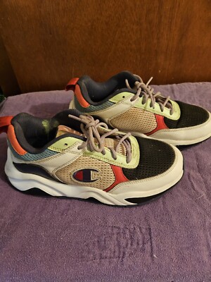 Champion 93 Eighteen SP Block W Leather White Multi Womens Size 8W