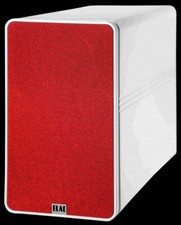 ELAC Stoffabdeckung für BS 312.2 Elegant Weiss Rot 1 Paar