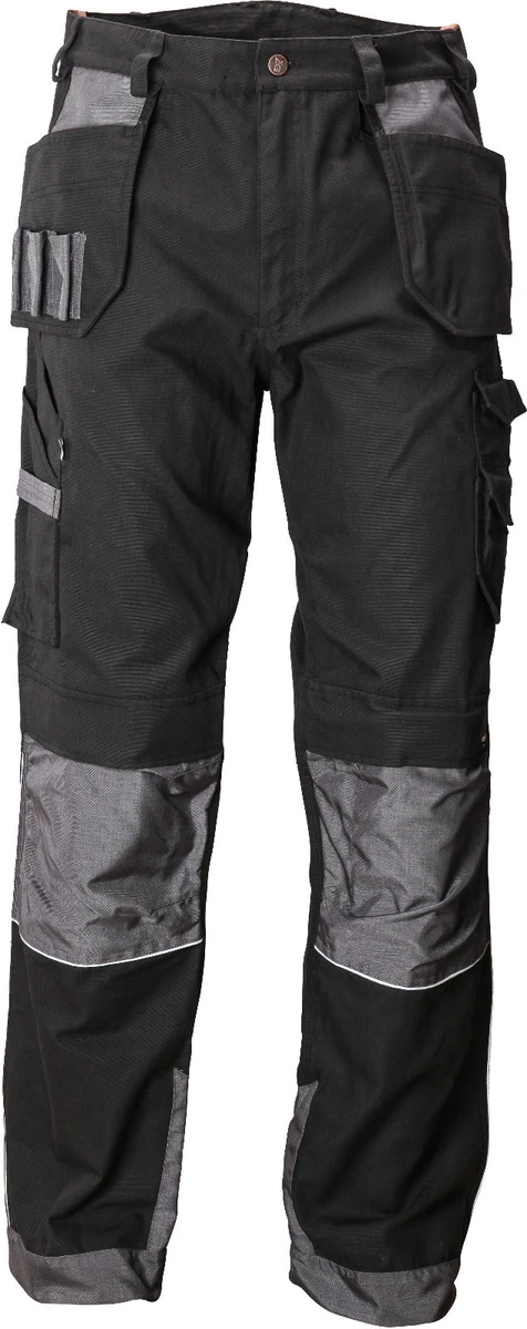 AG Workwear Hombre Premium Cargo Combate Pantalones de Trabajo Negro y | eBay