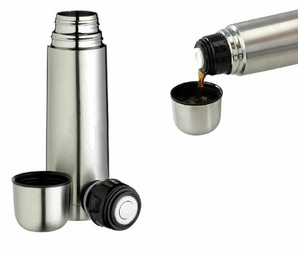 Eva Thermos Termico portatile con tappo a scatto acciaio inox termos - Rotex - Immagine 3 di 4