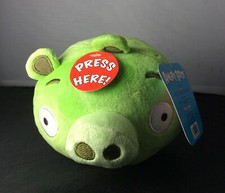 Angry Birds Green Pig Bad Piggie 5" Plush Stuffed Animal Doll NO SOUND  NEW 