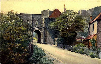 Dover England Kent Postkarte 1917 Peverells Tower Turm Bauwerk Gebäude Building