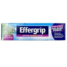 Effergrip Minty Fresh Denture Adhesive Cream 1.5 oz NEW