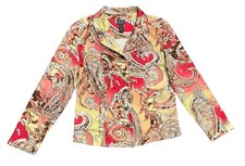 Womens Colorful Blazer Additions By Chicos Size 1 US Size 8