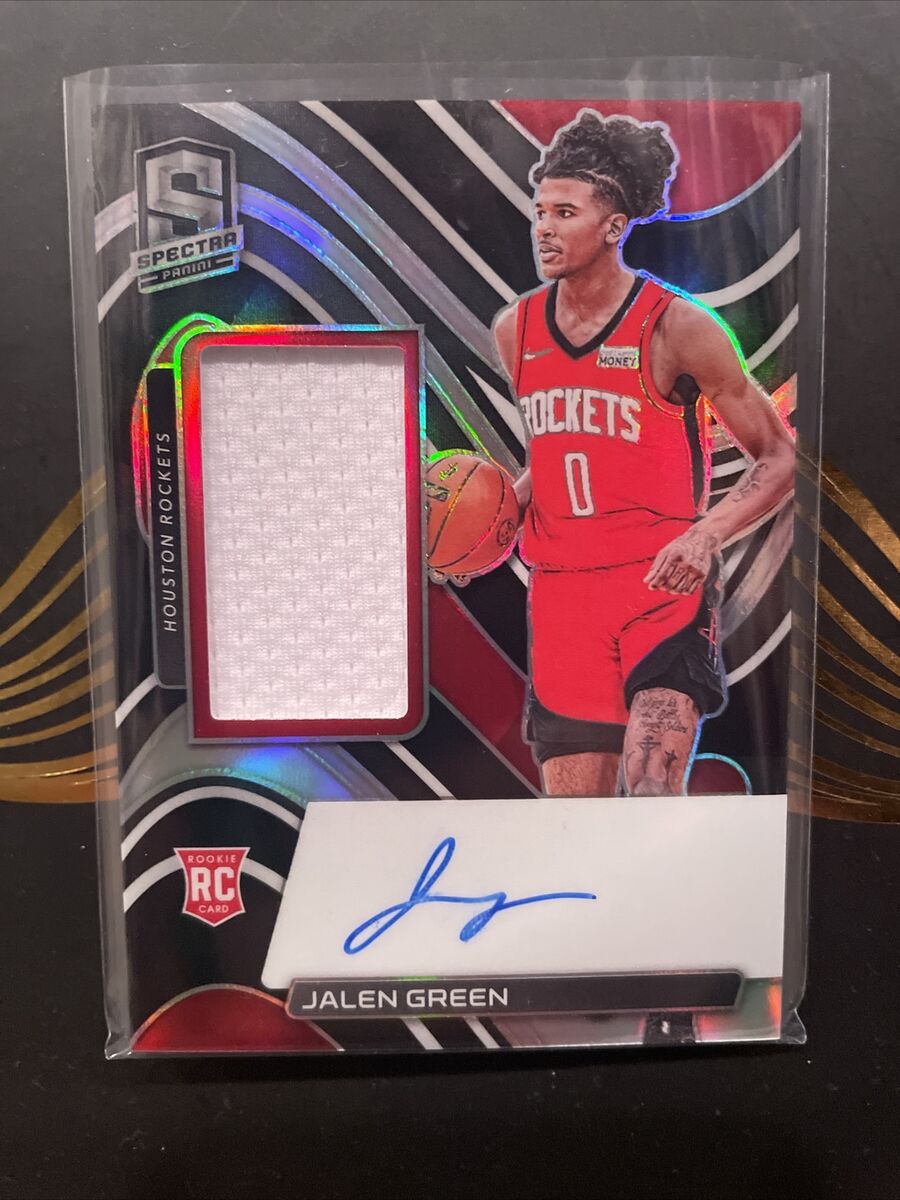 2021-22 Panini Spectra - JALEN GREEN -RPA Rookie Patch Auto 2021-22 Panini Spectra - JALEN GREEN -RPA Rookie Patch Auto