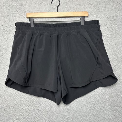 Lululemon Shorts Women 18 Black Track That Shorts 5in Inseam Running