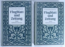 Zwei Bände Flugblatt und Zeitung Band 1 und Band 2 - K.  Schottenloher /j