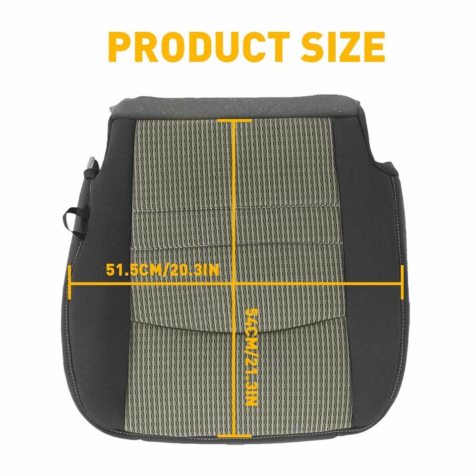 For 20092012 1500 Dodge Ram 3500 2500 Driver Bottom Seat Cover