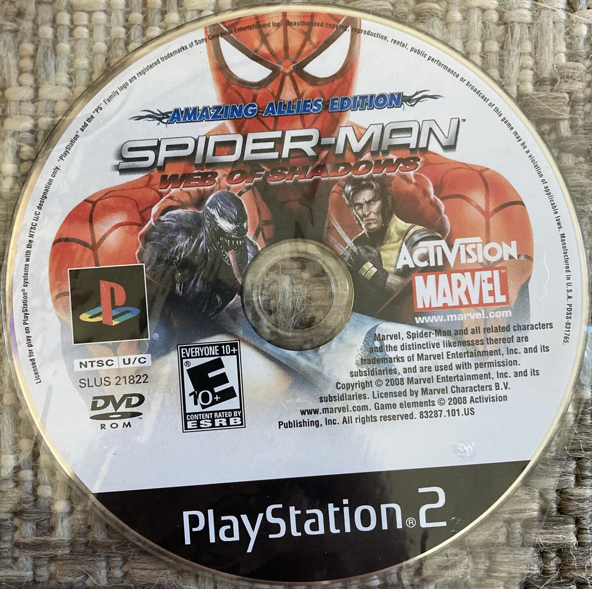 Spider-Man : Web Of Shadows For Sony PlayStation 2 / PS2 for Sale