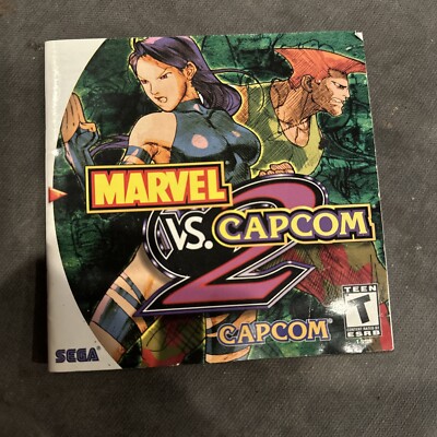 Marvel vs. Capcom 2 Sega Dreamcast Instruction Manual Booklet ONLY