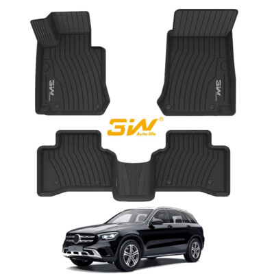 k.・.☆ カーリスマット For Mercedes Benz GLC300 GLC43 GLC63 AMG Car Floor Mats 2016-2023
