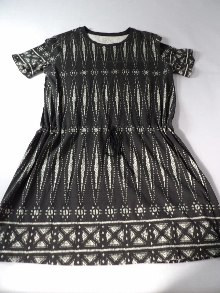 Vestido Tory Burch Grande Tejido Bologano Azteca Pima Algodón Mini Manga Corta Foto 3 de 4