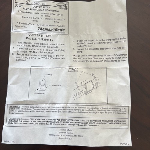 CHT25014-7 4er Set LILA KUPFER H-ABGRIFF STECKER FÜR 600 VOLT ANWENDUNG - Bild 5 von 9