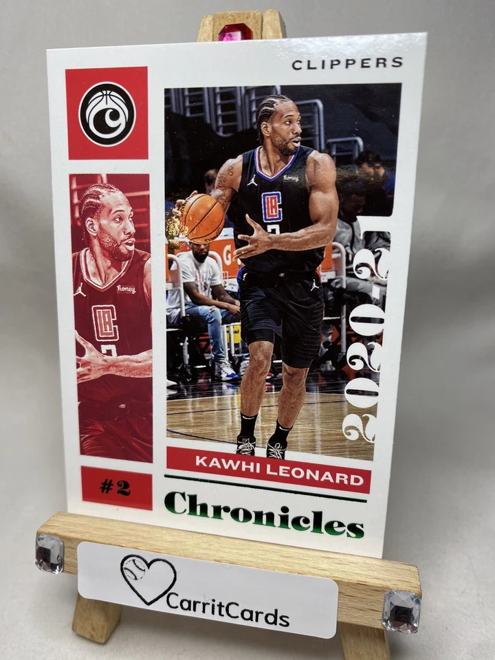 KAWHI LEONARD 2020-21 Panini Chronicles #39 GREEN FOIL Los Angeles Clippers - Image 2 of 4