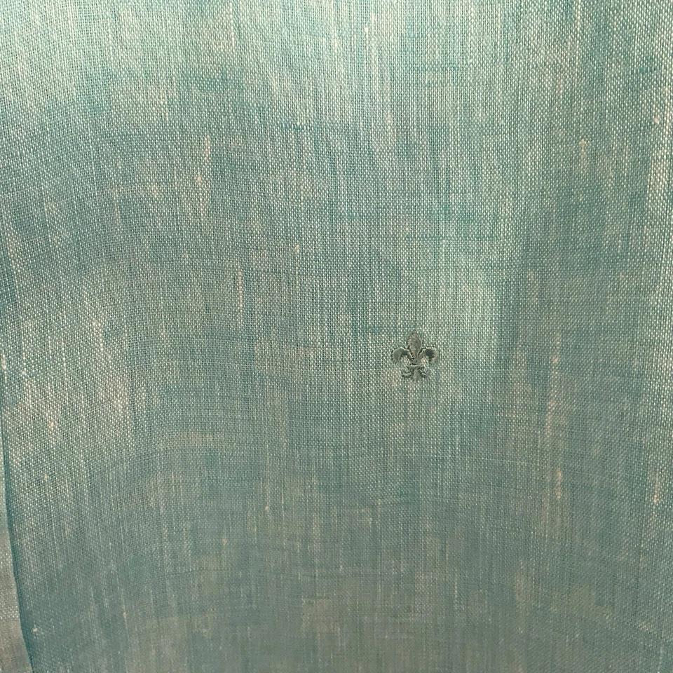 Cavanna Sport Slim Fit Men Turquoise Blue Roll Tab Sleeve Shirt Sz L Breathable - Image 4 of 4