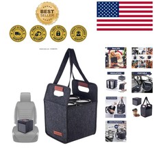 Portable 4-Cup Drink Holder with Adjustable Dividers | Ideal for Travel