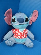 Disney Stitch in Red Hawaiian Shirt Plush Stuffed Animal 10"