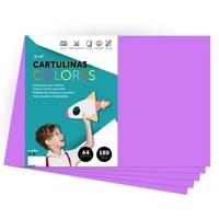 Farbkarton A4 180G Lila, Bastelpapier, Druckpapier, m-office (25 Blatt)