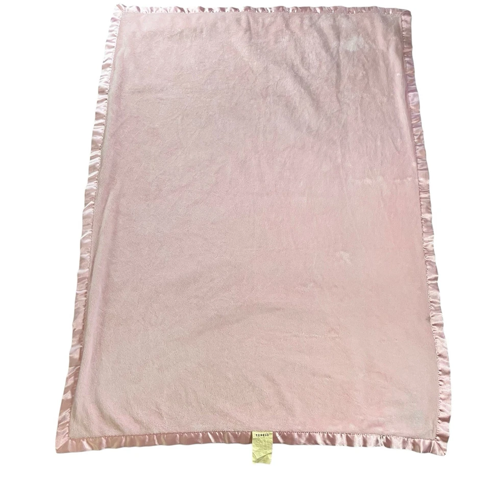 Винтажный Y2k редкая поросенок Baby одеяло розовый атлас отделки классический Pooh трудно найти цель 2004 - Изображение 3 из 4