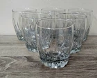 Vintage Set Of 6 Anchor Hocking Central Park Whiskey Rocks Glasses